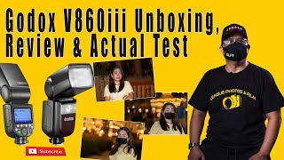 GODOX V860IIIS UNBOXING AND REVIEW  ACTUAL TEST [upl. by Delora778]