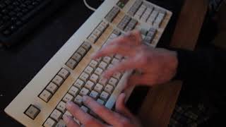 Typing on a Digital PC7XLAA keyboard highly tactile rubber domes [upl. by Madancy]