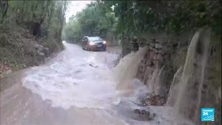 Inondations en France  fin de la vigilance rouge dans le Gard • FRANCE 24 [upl. by Lyon]