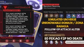 Simulated Universe Unknowable Domain F2P Fexiao Build Conundrum 6 Followup Altair Honkai Star Rail [upl. by Anifad]