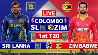 Sri Lanka vs Zimbabwe 1st T20 Live Scores  SL vs ZIM 1st T20 Live Scores amp Commentary [upl. by Boeke]