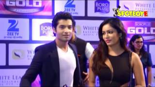 Sharad Malhotra with his girlfriend Pooja Bisht at Zee Gold Awards 2016 [upl. by Esme]