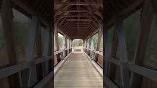 Covered Bridge On The Rail Trail railroadhistory [upl. by Leirbag]