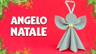 Come fare un Angelo di Natale in gomma crepla  Lavoretti per Natale fai da te  DIY Christmas Angel [upl. by Nosimaj]