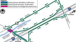 North Druid Hills Bridge closing for 90 days [upl. by Mages]