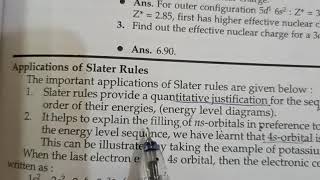 Application of slater rule [upl. by Cohleen]