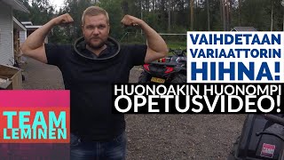 Variaattorin hihnan vaihtaminen  Huono opetusvideo [upl. by Jerman]