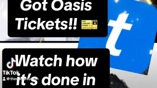 SUCCESS HOW TO BUY OASIS TICKETS ON TICKETMASTER APP oasisinetofficial [upl. by Alliehs569]