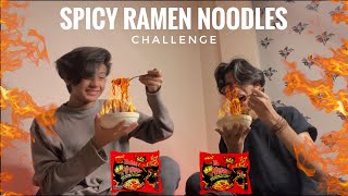 Aly Emraan  Spicy Noodles Challenge [upl. by Odlareg]