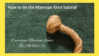 How to tie the Manrope knot tutorial [upl. by Eniamrej]