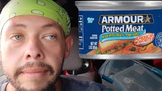 Armour potted meat food review [upl. by Brewster]