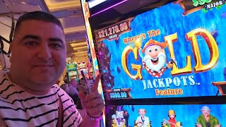 BIGGEST JACKPOT On Brand New Wheres The Gold Slot [upl. by Magnum]