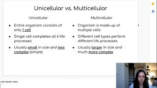 Unicellular vs Multicellular [upl. by Eiruam]