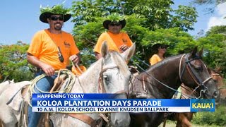 Koloa Plantation Days Parade kicks off road closures and bus disruptions take place [upl. by Lebana]