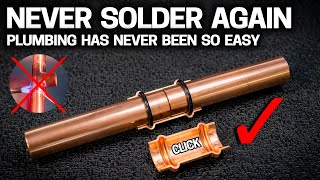 NEVER SOLDER PIPE AGAIN  3 Ways for EASY DIY Plumbing [upl. by Akoyin614]