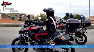 MELITO PORTO SALVO  2 ARRESTI PER FURTO DI ENERGIA E INCENDI BOSCHIVI [upl. by Eetnwahs698]