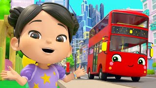 Wheels On The Bus  Lellobee City Farm Nursery Rhymes amp Kids Songs  Sing Along Songs for Kids [upl. by Boaten]