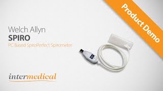 Welch Allyn PCBased SpiroPerfect Spirometer with 3l Syringe DEMO [upl. by Leak]