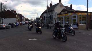 Hells angels Neil Mott funeral tribute 2014 [upl. by Maxy146]