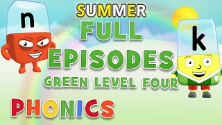 SummerLearning Alphablocks  Green Level Four  FULL EPISODES 1011  Learn to Read HomeSchooling [upl. by Horodko]