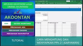 Sistem Akuntansi  Cara Menghitung dan Menyiapkan PPh 21 [upl. by Abehshtab]