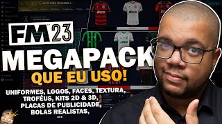 MEGAPACK GRÁFICO para o Football Manager 2023 Faces Logos Kits 2D Kits 3D [upl. by Dorette]