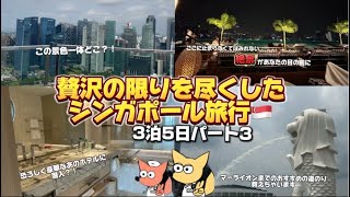 豪遊inシンガポール〜！！食べて遊んで泳ぐ優雅旅！！ [upl. by Herwig]