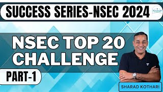 NSEC Top 20 Problems1  Success Series  NSEC 2024  Sharad Kothari nsec iupac [upl. by Leslee]