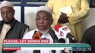 RELIGIOUSE LEADERS IN MOMBASA ASK GEN Zs TO END DEMOS [upl. by Amorita]