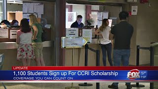 Enrollment up 25 at CCRI since freetuition program [upl. by Hollenbeck637]