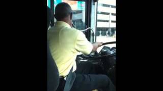 Hertz shuttle bus driver gets swanky on the mic [upl. by Selimah180]