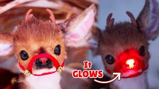 Making Baby Deer Rudolph l DIY Art Doll Tutorial [upl. by Howarth]