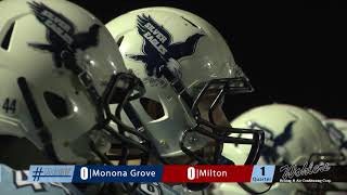 Monona Grove Football vs Milton quotHomecoming Gamequot 92917 [upl. by Ram]