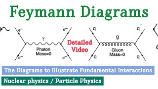 Feynman Diagrams  Nuclear physics  Feynman diagrams for fundamental interactions [upl. by Ambrosi]