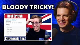 American Reacts to British Citizenship Test [upl. by Baxie]