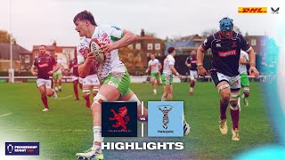 Premiership Rugby Cup Highlights Young Harlequins secure bonus point win over London Scottish [upl. by Lucie]