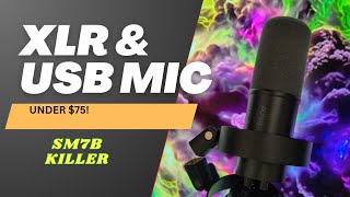 Shure SM7B style under 75  Fifine K688 USB XLR Mic Demo [upl. by Teresina787]