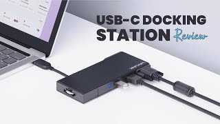 WAVLINK USB 30 Mini Docking Station Review Dual Display 2K HDMI amp VGA 9in1 Hub  USBC Hub [upl. by Towland]