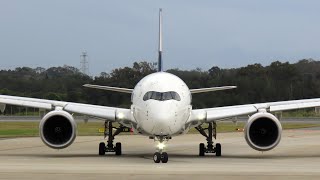 Spectacular airside plane spotting  Brisbane airport spotting [upl. by Hillyer30]