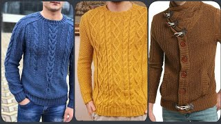 New Woolen sweaters design for menHand made swearter for mengents sweater Knitting designs [upl. by Yedoc901]