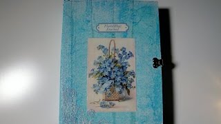 Floral Blue Journal Tagebuch sold [upl. by Dugald660]