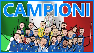 UEFA EURO 2020  LITALIA È CAMPIONE DEUROPA  PARODIA CARTOON  Parte 2 [upl. by George]