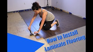 How to Install Laminate Flooring For Beginners [upl. by Eiboh]