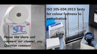 Color Fastness to Perspiration Test ISO 105 E04 [upl. by Kcirreg586]