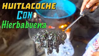 RECETA DEL HUITLACOCHE CON HIERBABUENA SUPER FÁCIL COMIDA MEXICANA [upl. by Mareah470]