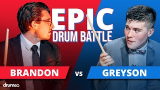 Greyson Nekrutman Vs Brandon Toews Epic Drum Battle [upl. by Oahc86]