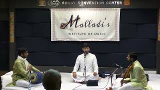 Malladi’s Institute of Music  Abhilash Venkatachalam Vocal [upl. by Sunday607]