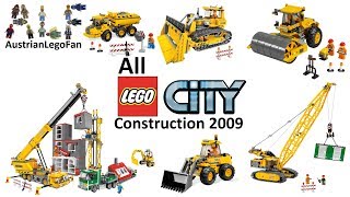 All Lego City Construction Site Sets 2009  Lego Speed Build Review [upl. by Anitnas]