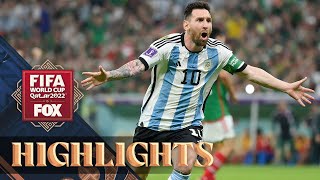 Argentina vs Mexico Highlights  2022 FIFA World Cup [upl. by Cirri]