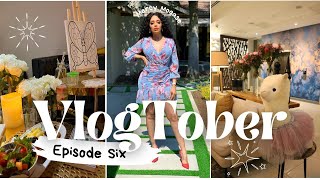 VLOGTOBER EP6 Sip and Paint Business Conference Errands run South African Youtuber Mercy Mogase [upl. by Marvel510]